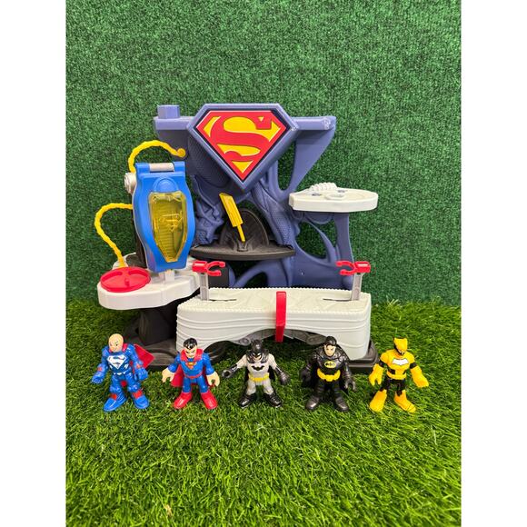 Fisher Price Imaginext Superman's Lair Fortress & Batman superman - Picture 1 of 7